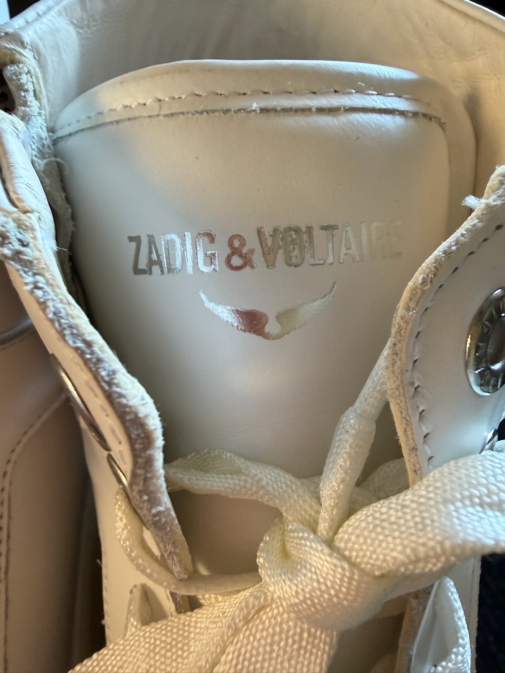 Zadig & Voltaire Women's Flash High-Top size 38 (7) - Picture 9 of 12